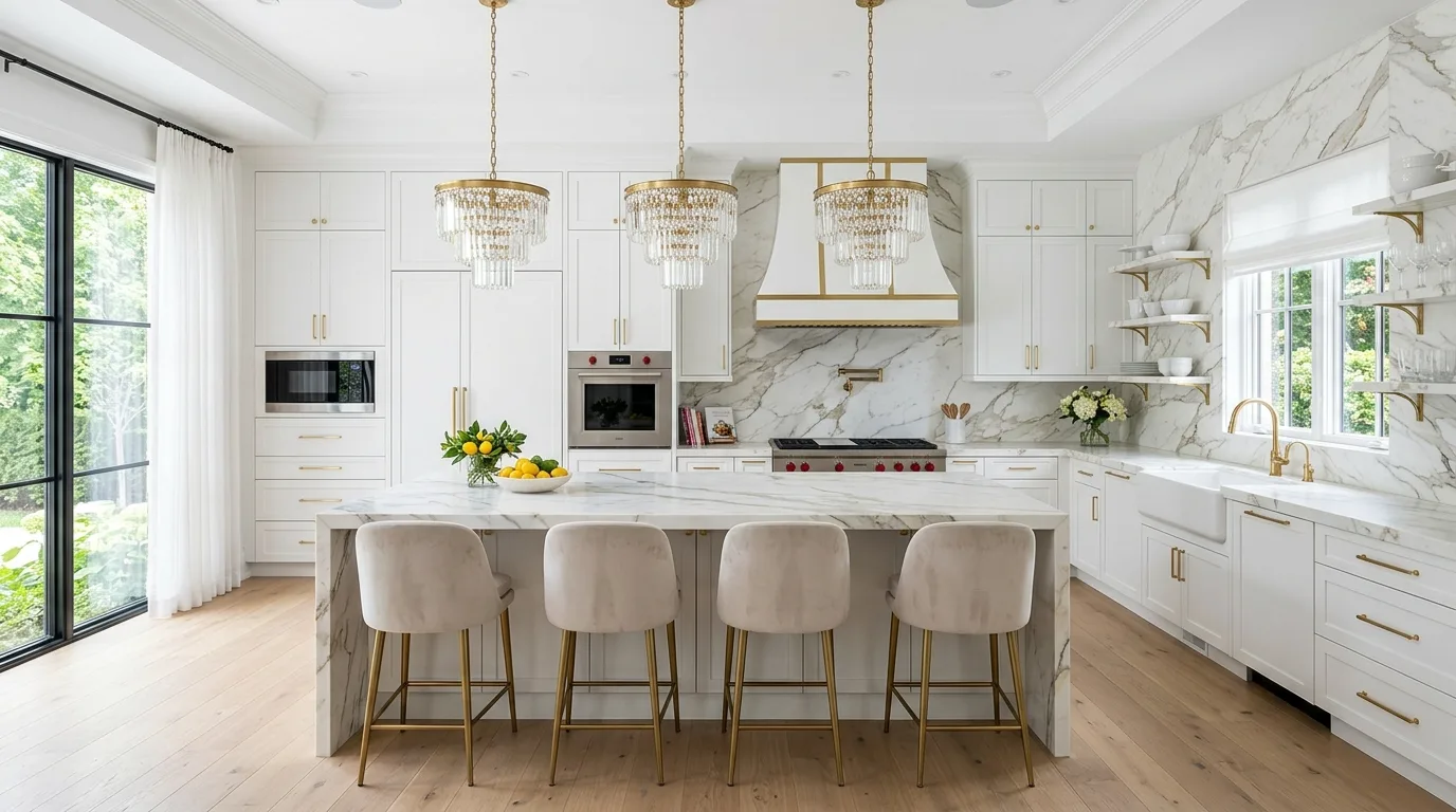 14 Beautiful Marble Kitchen Ideas for an Elegant and Luxurious Cookspace hero image