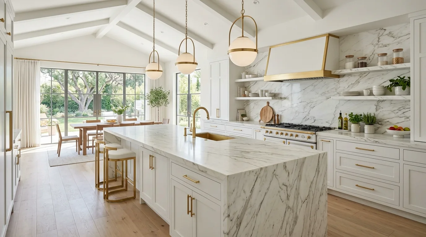 14 Beautiful Marble Kitchen Ideas for an Elegant and Luxurious Cookspace inspiration image 5