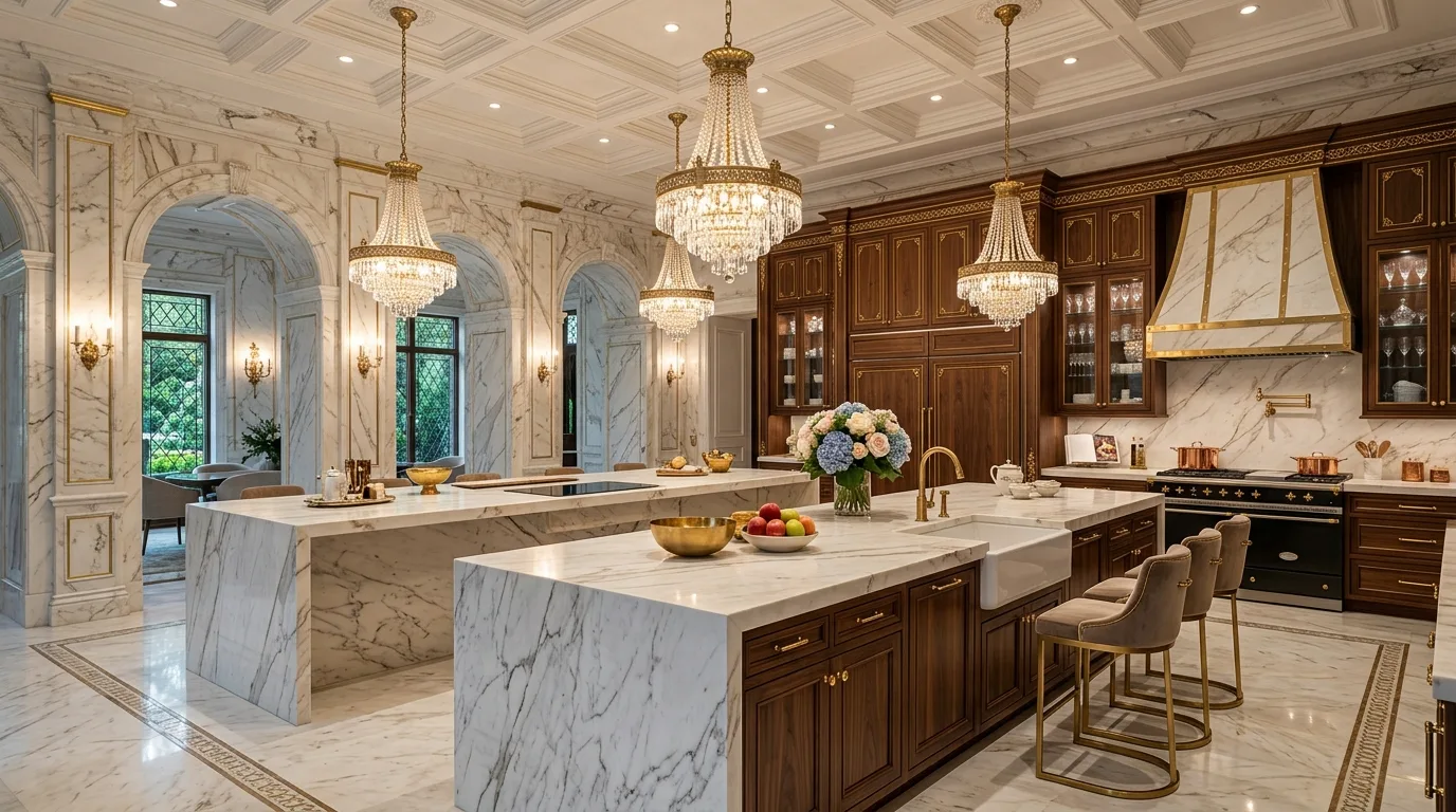 14 Beautiful Marble Kitchen Ideas for an Elegant and Luxurious Cookspace inspiration image 14