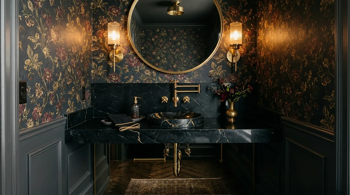 14 Bold Bathroom Wallpaper Ideas for a Statement-Making Powder Room inspiration image 2