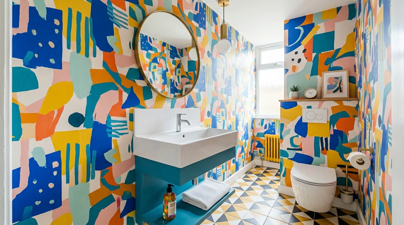 14 Bold Bathroom Wallpaper Ideas for a Statement-Making Powder Room inspiration image 5