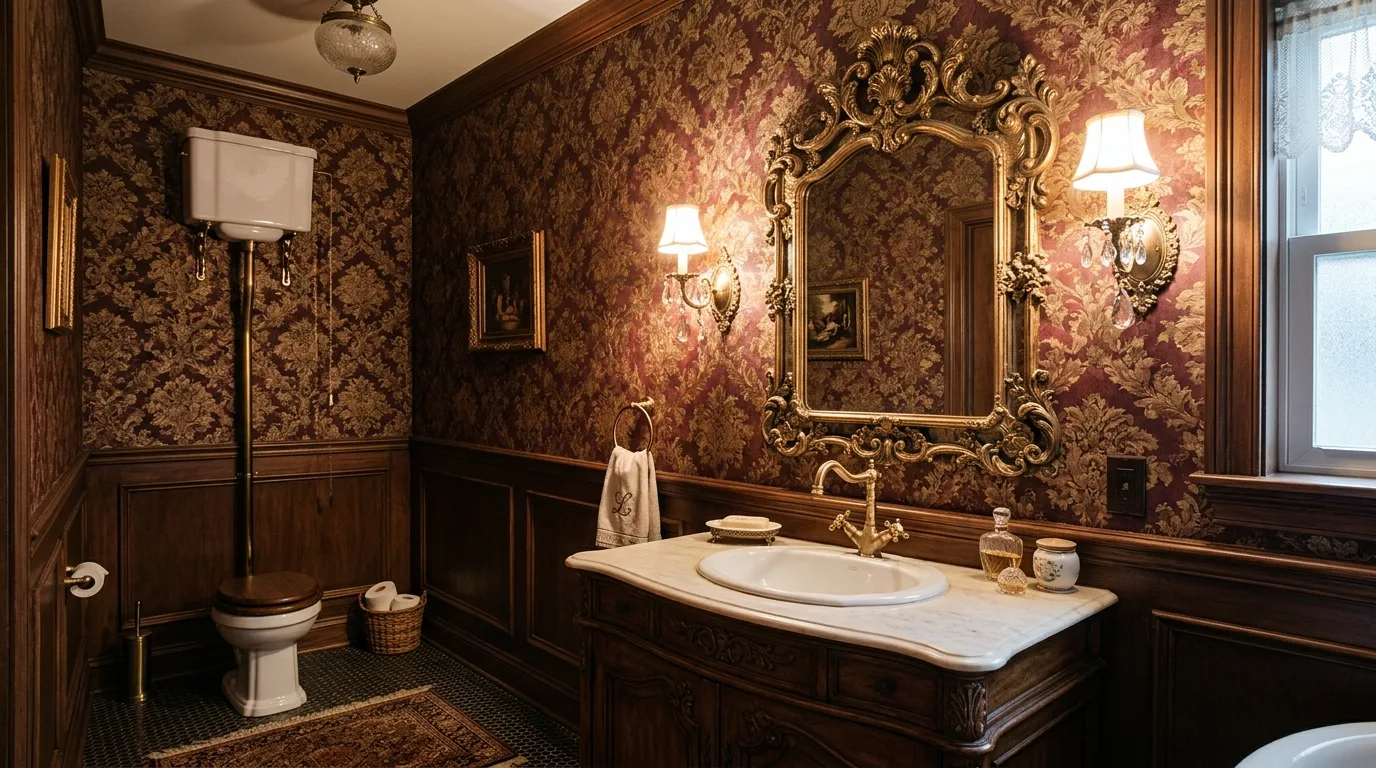 14 Bold Bathroom Wallpaper Ideas for a Statement-Making Powder Room inspiration image 9