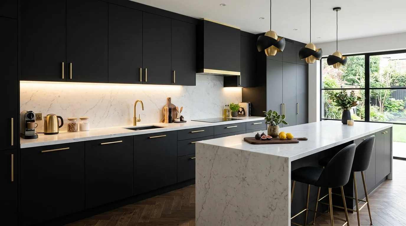 14 Bold Black Kitchen Cabinet Ideas for a Dramatic and Stylish Space hero image