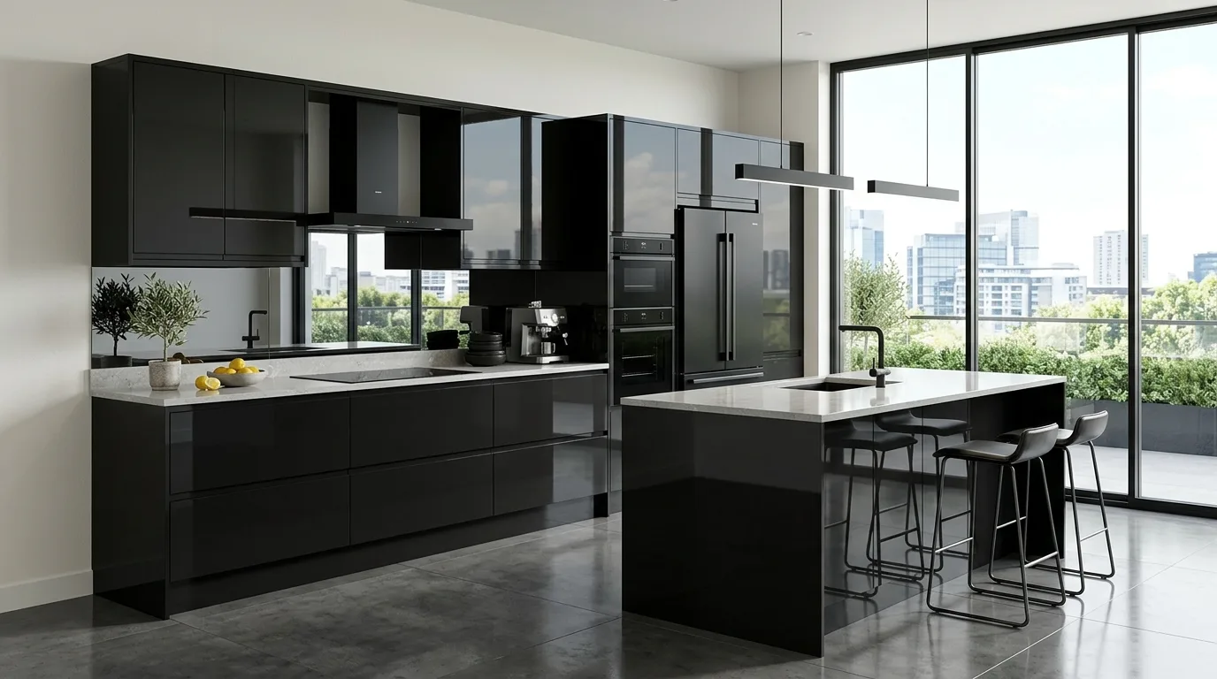 14 Bold Black Kitchen Cabinet Ideas for a Dramatic and Stylish Space inspiration image 2