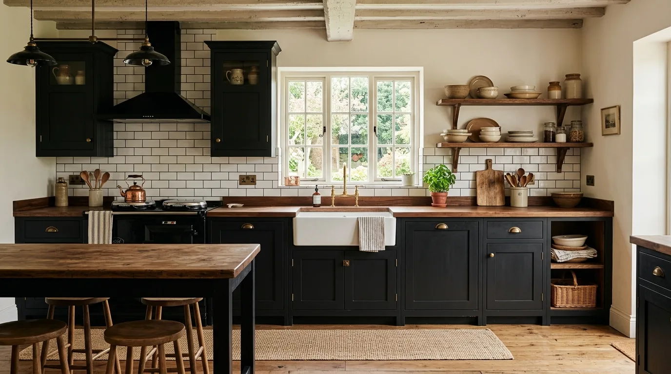 14 Bold Black Kitchen Cabinet Ideas for a Dramatic and Stylish Space inspiration image 7