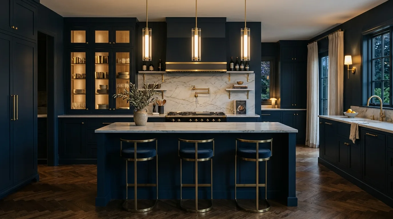 13 Bold Dark Blue Kitchen Ideas for a Dramatic and Sophisticated Look inspiration image 2