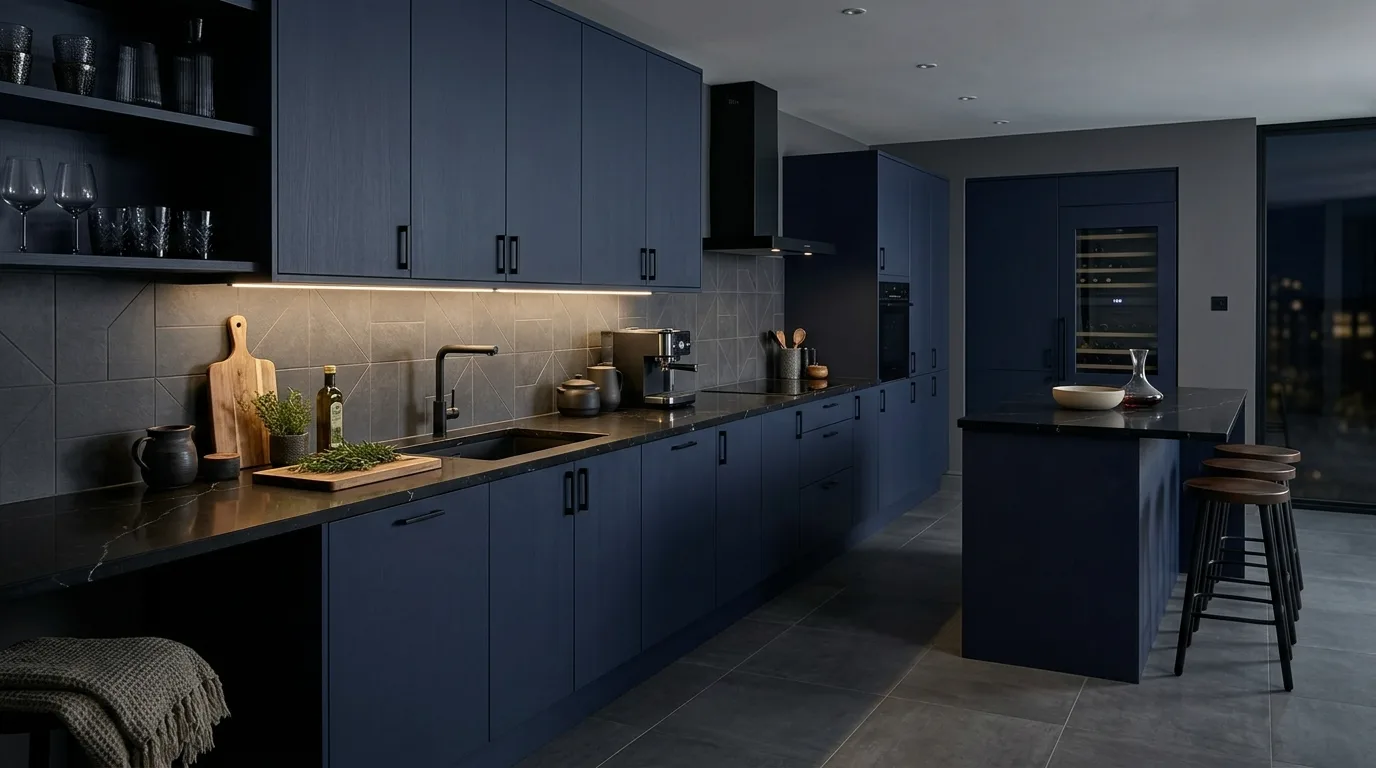 13 Bold Dark Blue Kitchen Ideas for a Dramatic and Sophisticated Look inspiration image 3
