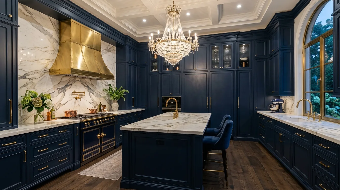 13 Bold Dark Blue Kitchen Ideas for a Dramatic and Sophisticated Look inspiration image 4