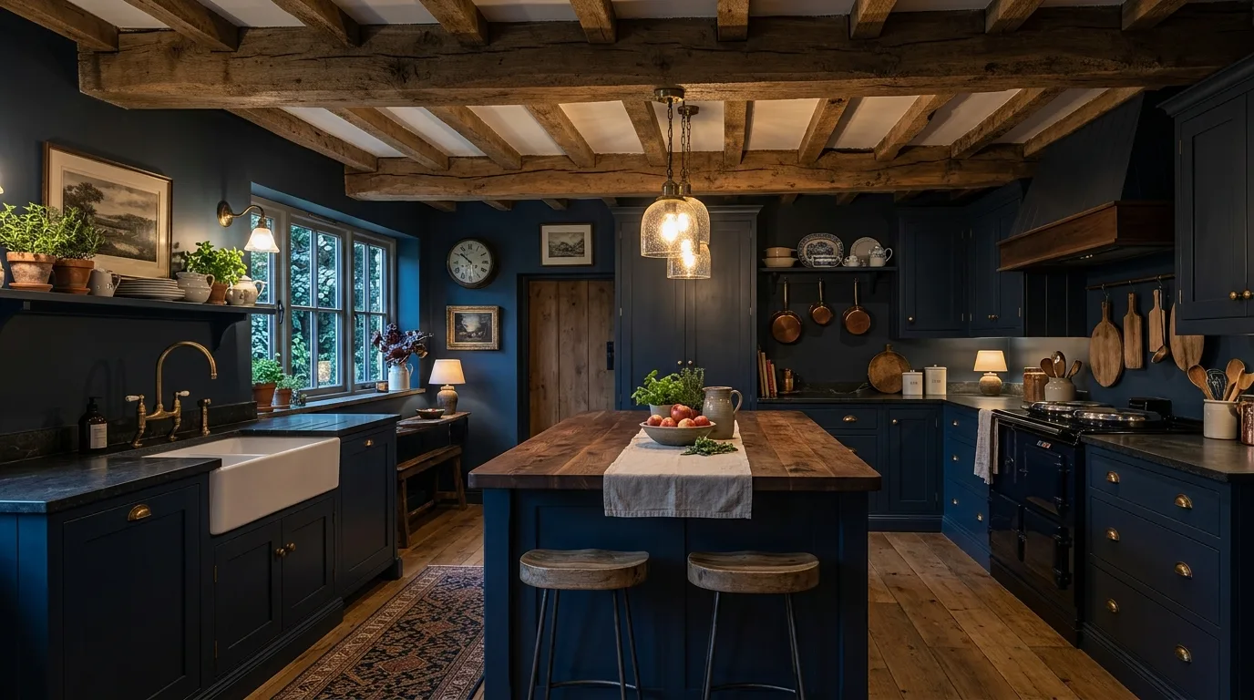 13 Bold Dark Blue Kitchen Ideas for a Dramatic and Sophisticated Look inspiration image 8