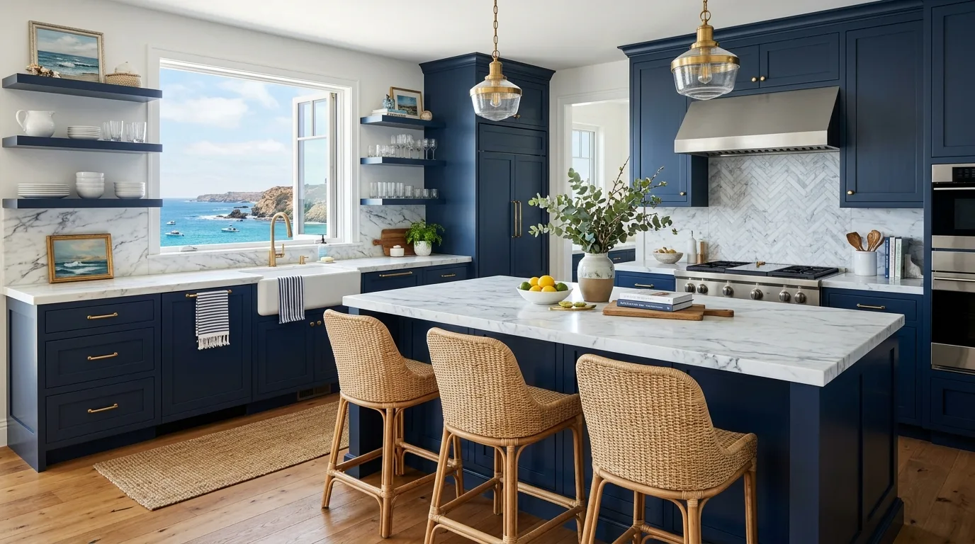 13 Bold Dark Blue Kitchen Ideas for a Dramatic and Sophisticated Look inspiration image 10