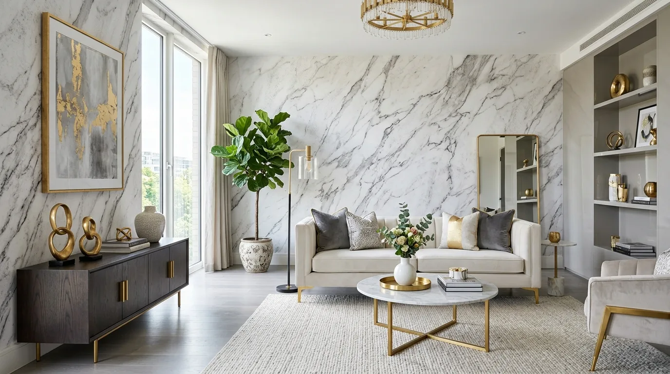 13 Bold Living Room Wallpaper Ideas for a Statement-Making Space inspiration image 7