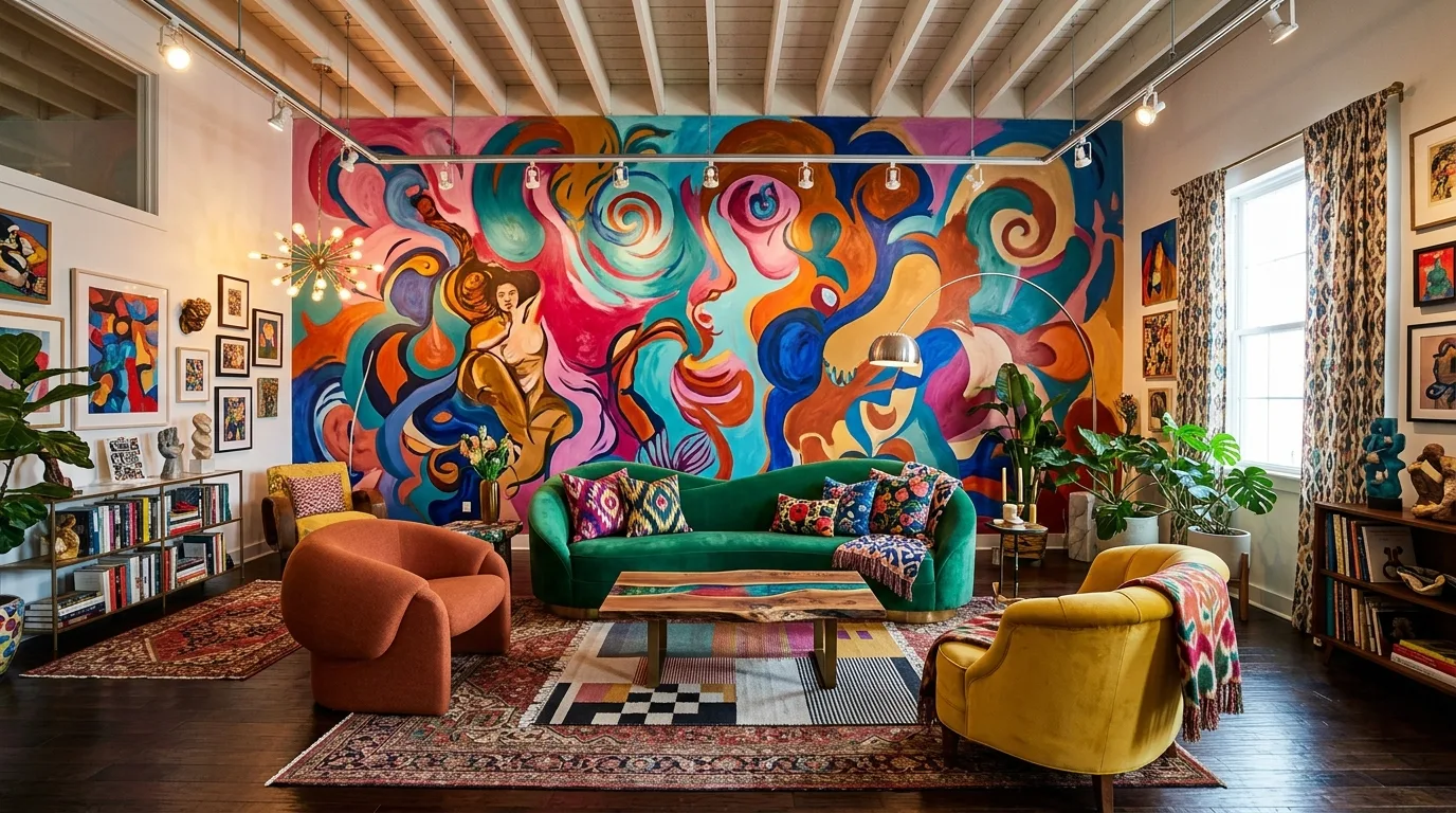 13 Bold Maximalist Living Room Ideas for a Vibrant Layered Look inspiration image 8