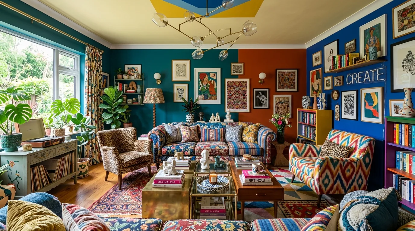 13 Bold Maximalist Living Room Ideas for a Vibrant Layered Look inspiration image 12