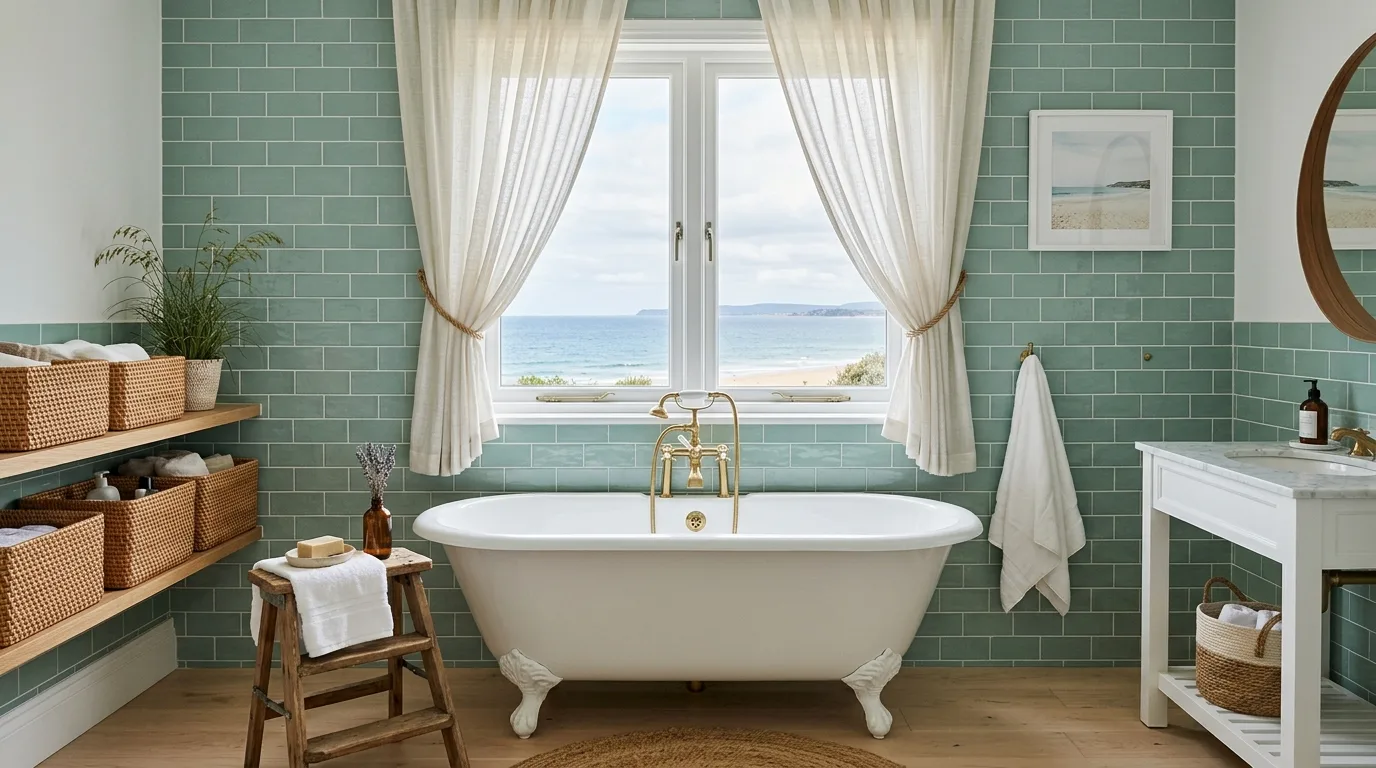 13 Breezy Coastal Bathroom Ideas for a Relaxing Beachy Oasis inspiration image 2
