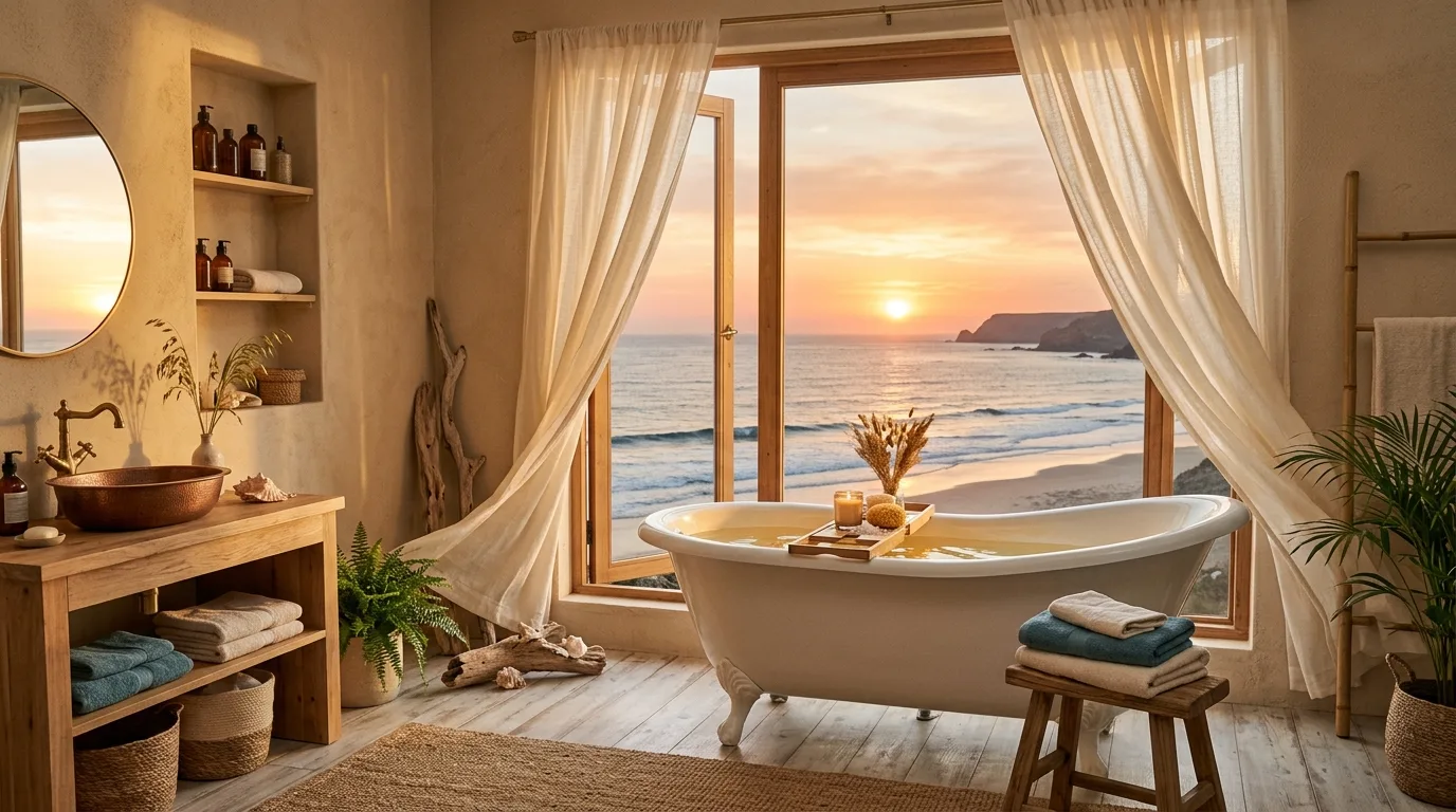 13 Breezy Coastal Bathroom Ideas for a Relaxing Beachy Oasis inspiration image 13