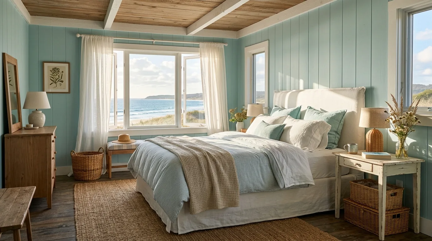 13 Breezy Coastal Bedroom Ideas for a Relaxing Beachy Escape inspiration image 4