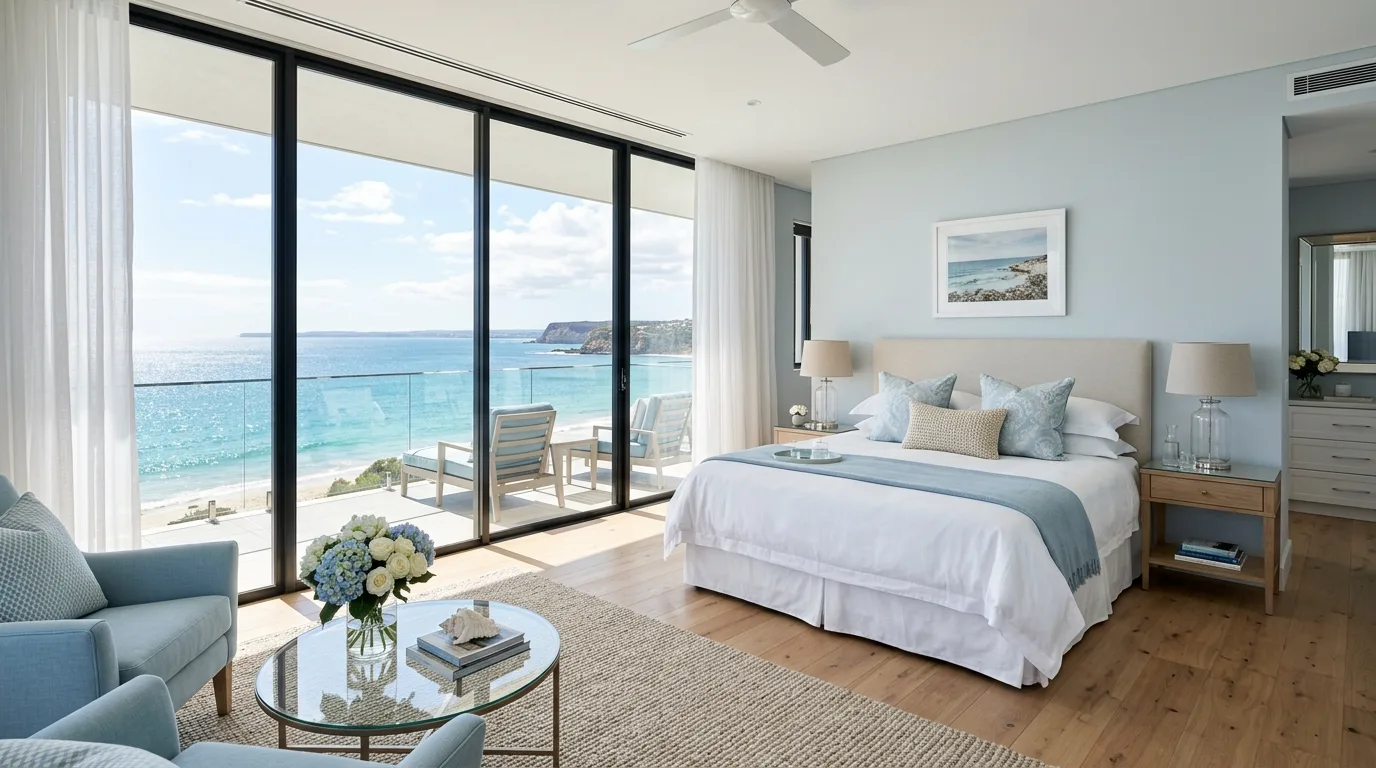 13 Breezy Coastal Bedroom Ideas for a Relaxing Beachy Escape inspiration image 6