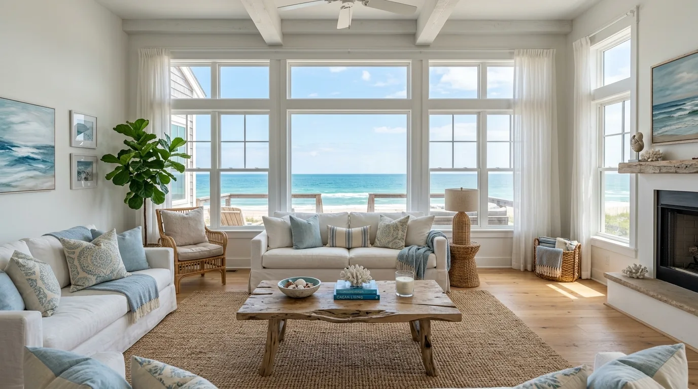 14 Breezy Coastal Living Room Ideas for a Relaxed Beach House Vibe hero image