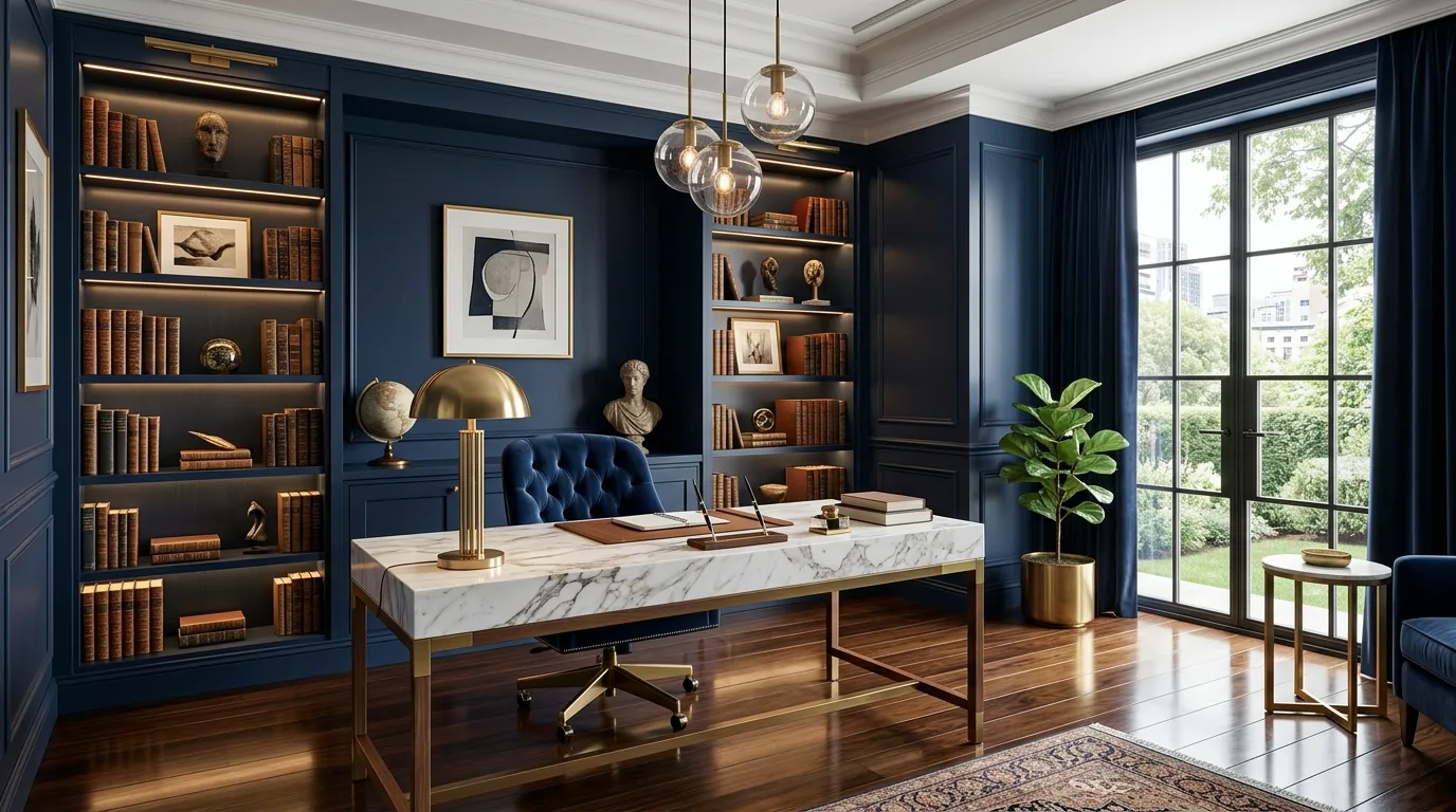 14 Bright Home Office Ideas for a Productive and Inspiring Workspace inspiration image 3