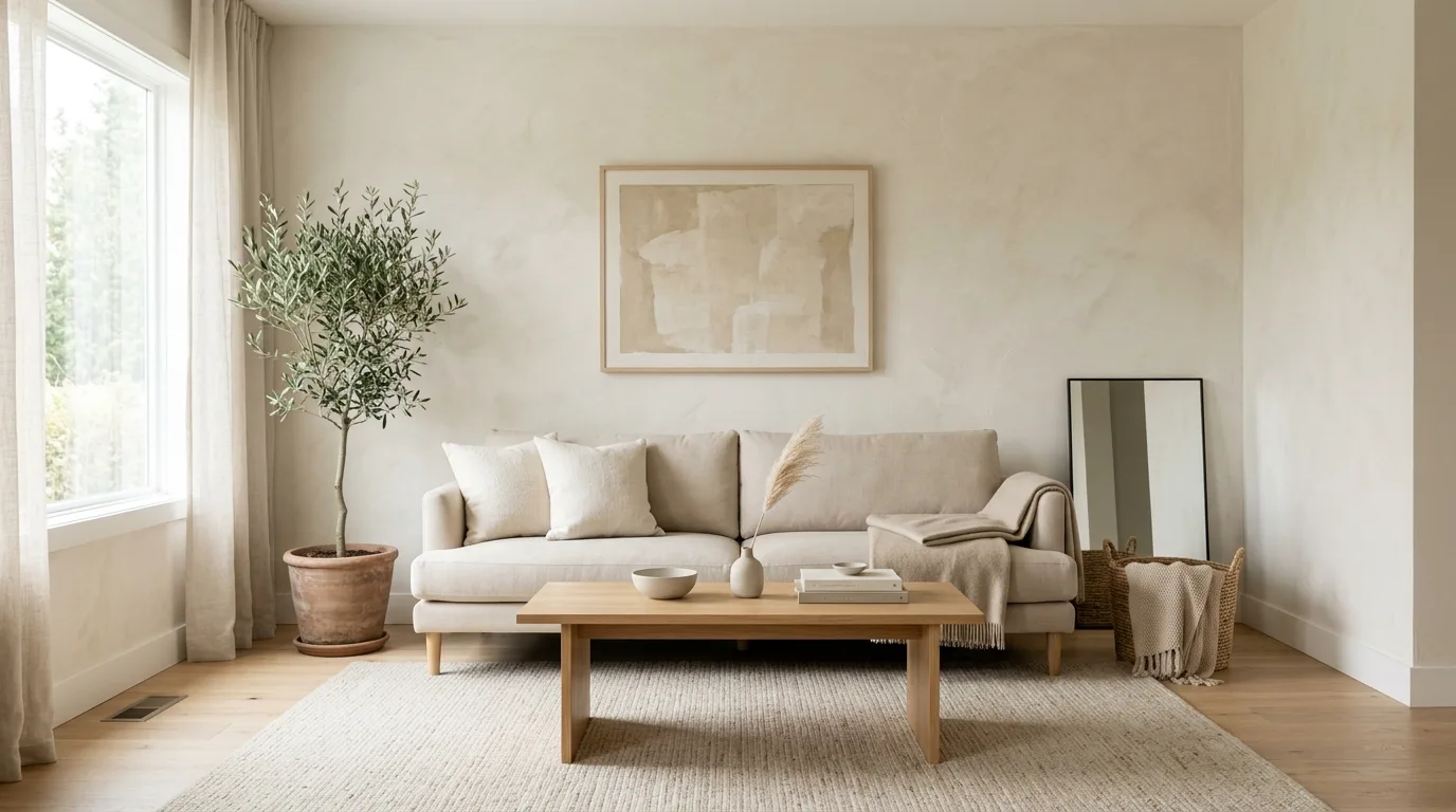 12 Calming Beige Living Room Ideas for a Soft and Serene Space inspiration image 2