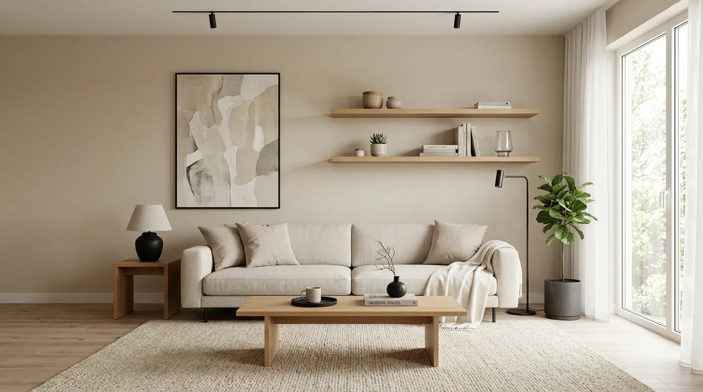 12 Calming Beige Living Room Ideas for a Soft and Serene Space inspiration image 7