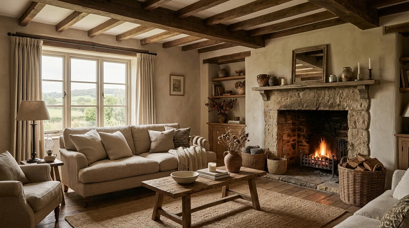 12 Calming Beige Living Room Ideas for a Soft and Serene Space inspiration image 8