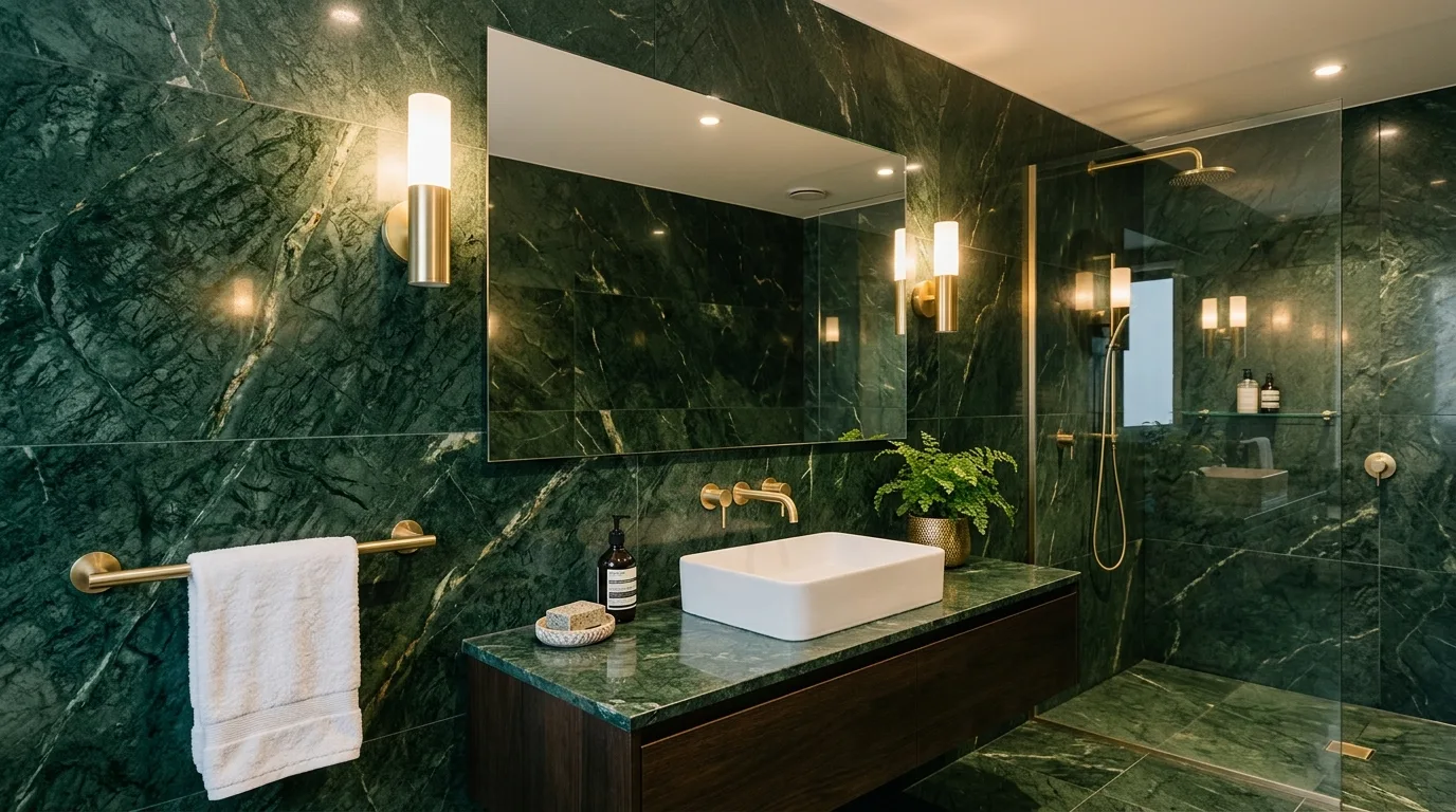 13 Calming Green Bathroom Ideas for a Nature-Inspired Oasis inspiration image 5