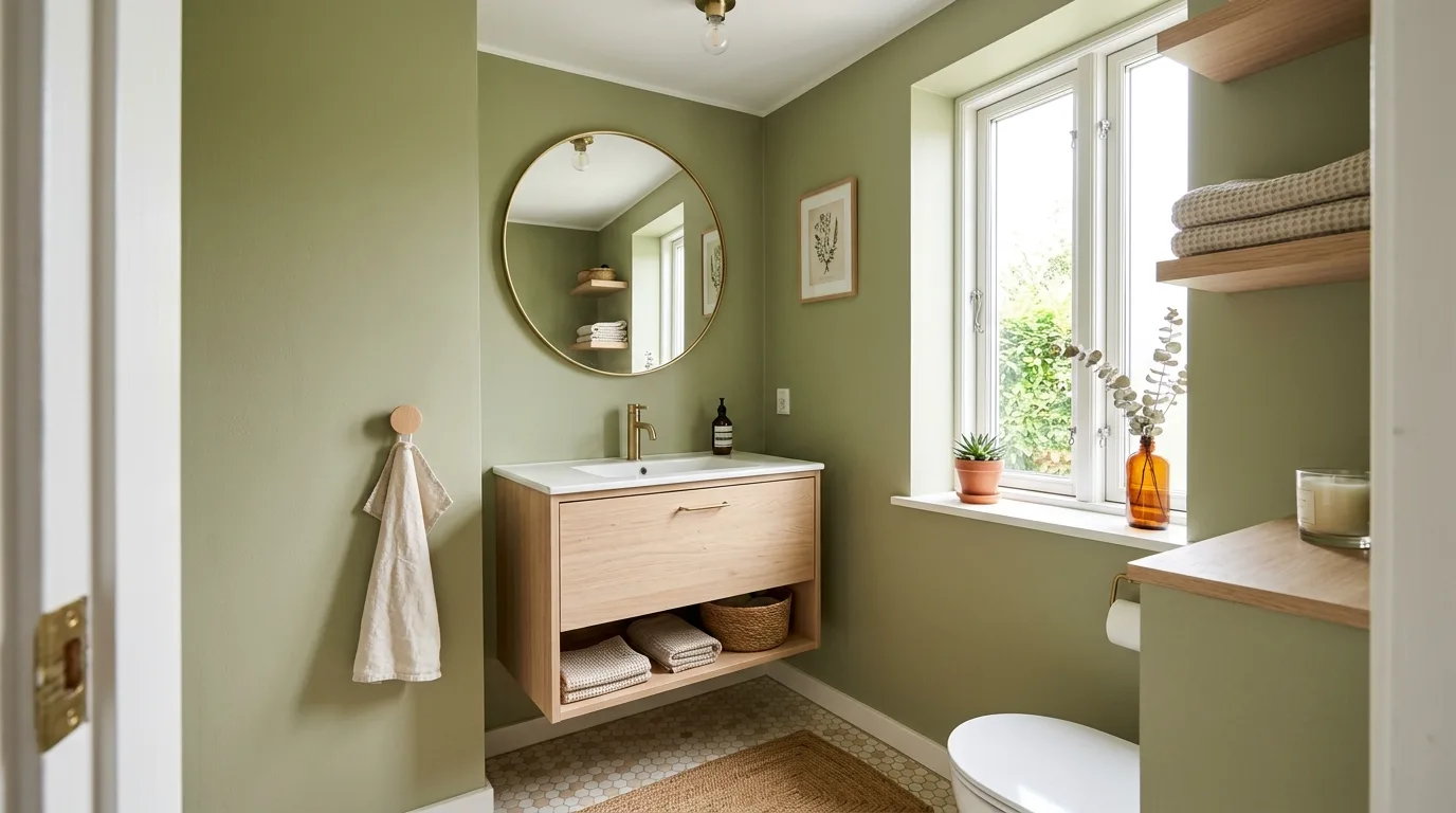 13 Calming Green Bathroom Ideas for a Nature-Inspired Oasis inspiration image 6
