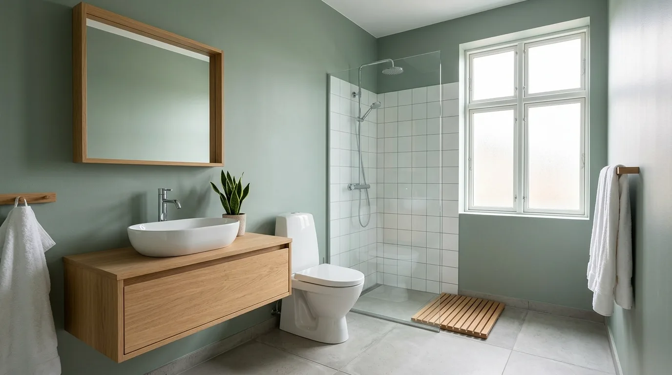 13 Calming Green Bathroom Ideas for a Nature-Inspired Oasis inspiration image 8