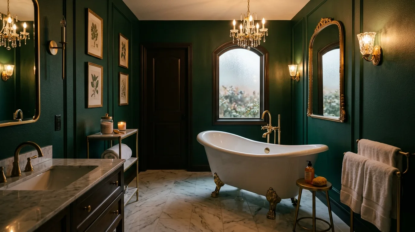 13 Calming Green Bathroom Ideas for a Nature-Inspired Oasis inspiration image 13