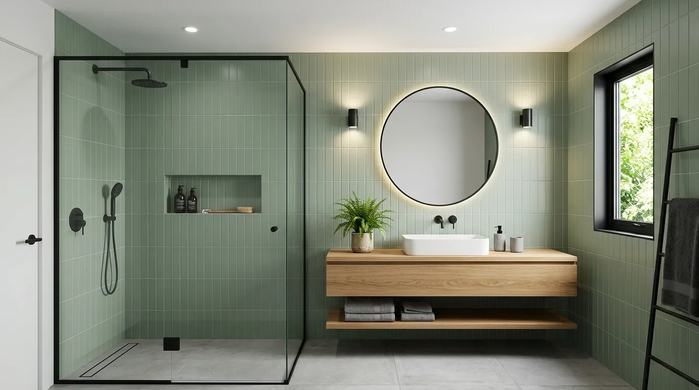 13 Calming Sage Green Bathroom Ideas for a Nature-Inspired Oasis inspiration image 2