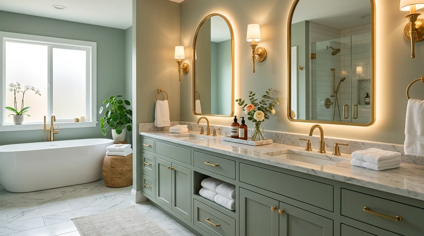 13 Calming Sage Green Bathroom Ideas for a Nature-Inspired Oasis inspiration image 4