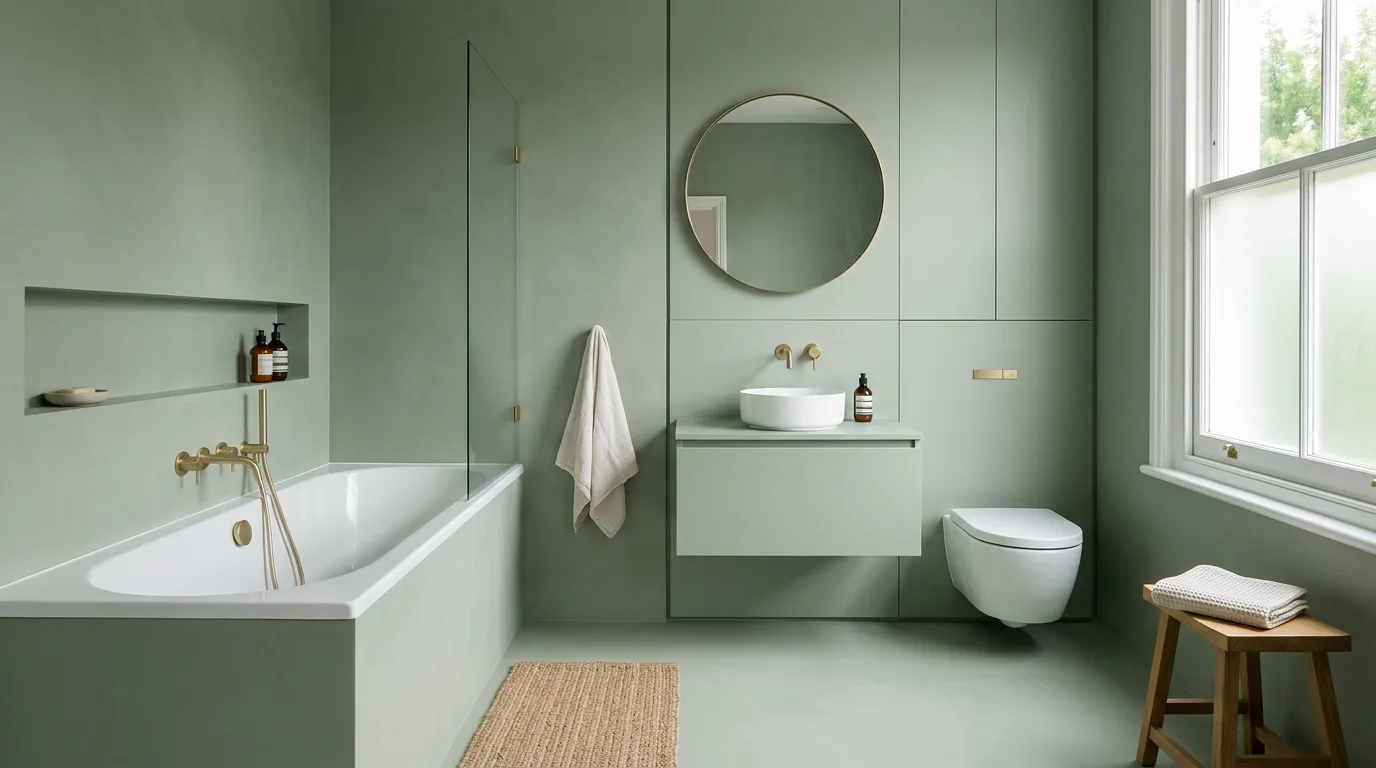 13 Calming Sage Green Bathroom Ideas for a Nature-Inspired Oasis inspiration image 12