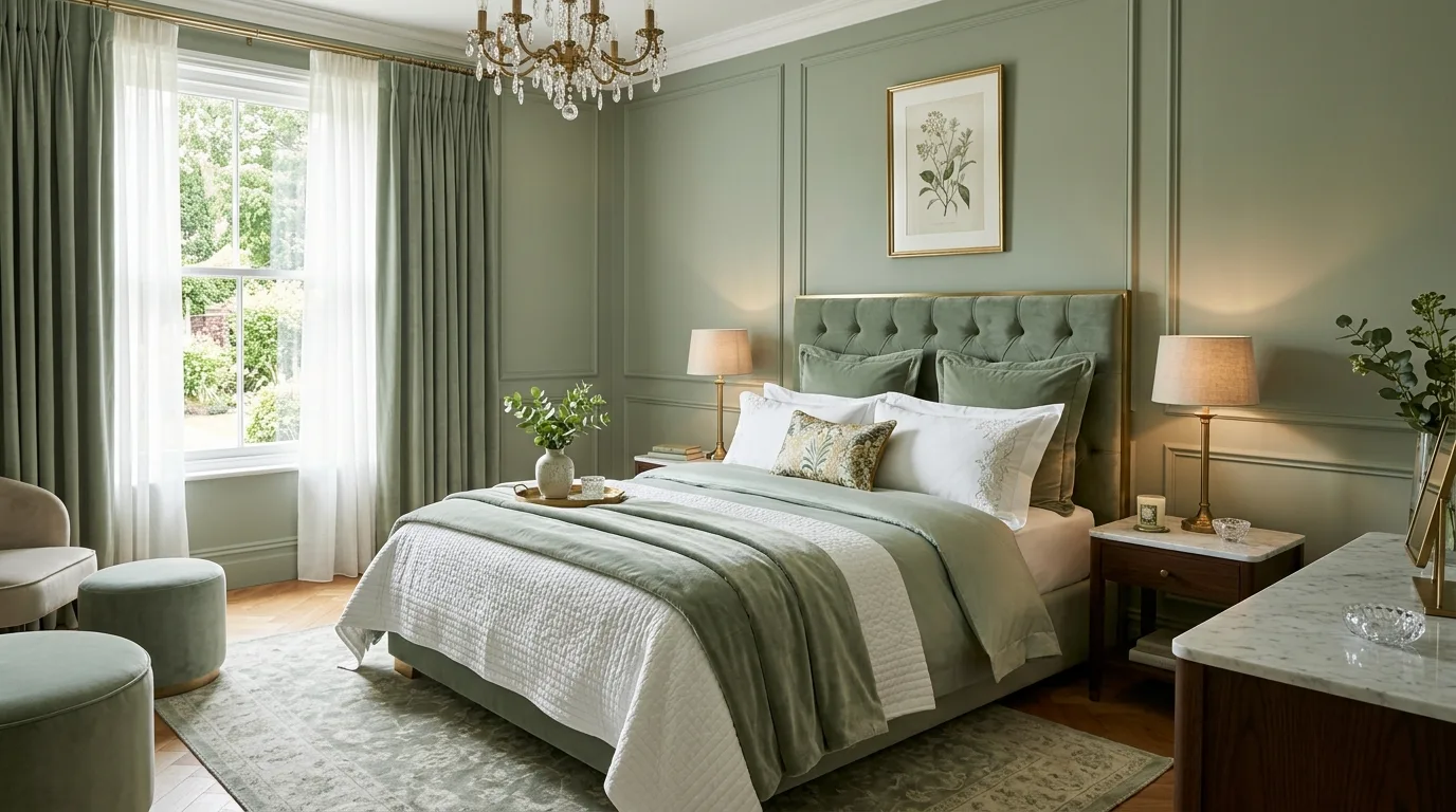 13 Calming Sage Green Bedroom Ideas for a Nature-Inspired Sleep Space inspiration image 6