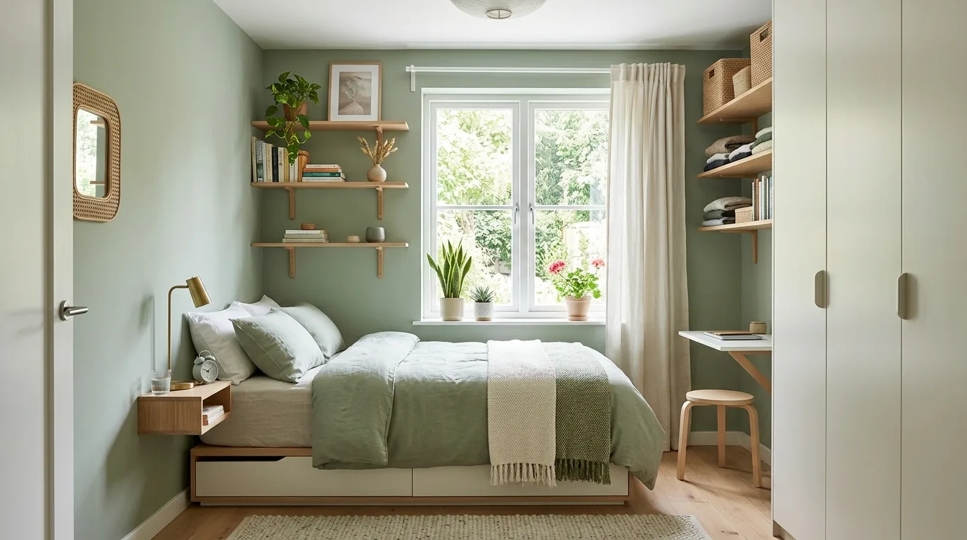 13 Calming Sage Green Bedroom Ideas for a Nature-Inspired Sleep Space inspiration image 10