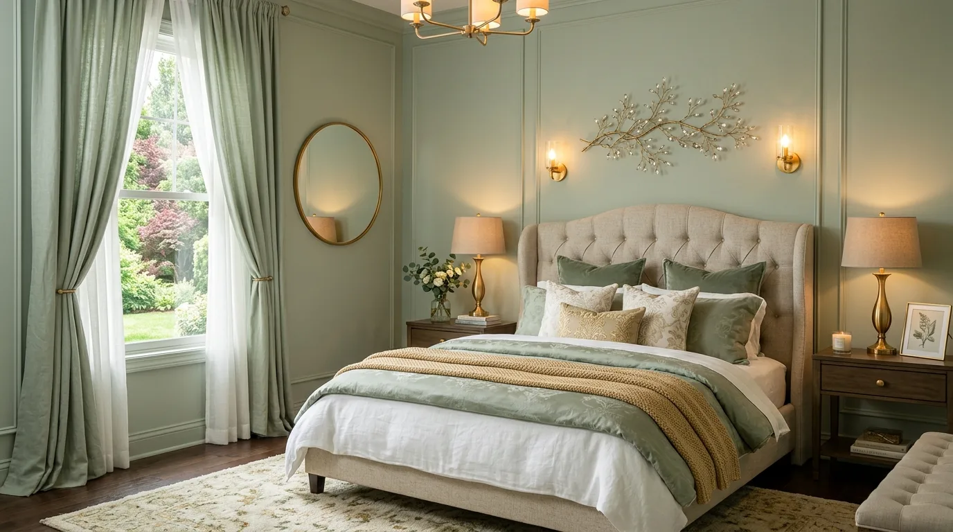 13 Calming Sage Green Bedroom Ideas for a Nature-Inspired Sleep Space inspiration image 11