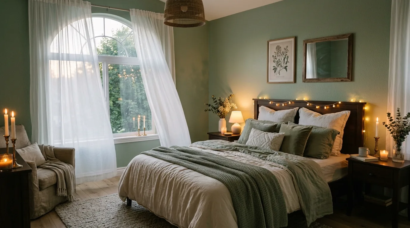 13 Calming Sage Green Bedroom Ideas for a Nature-Inspired Sleep Space inspiration image 13