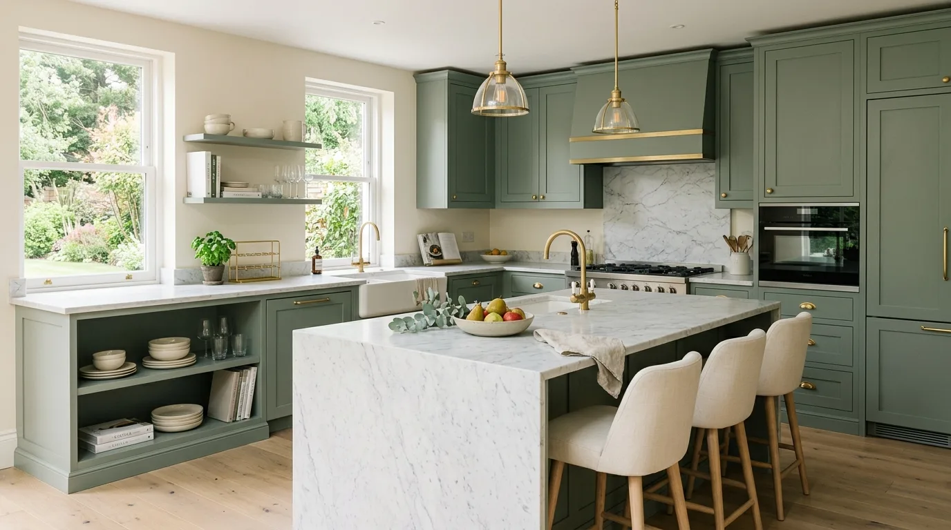13 Calming Sage Green Kitchen Ideas for an Earthy Modern Cookspace inspiration image 4