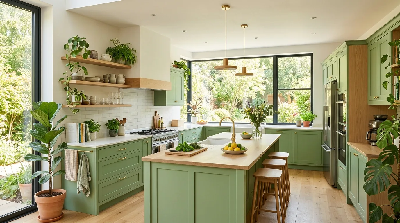 13 Calming Sage Green Kitchen Ideas for an Earthy Modern Cookspace inspiration image 13
