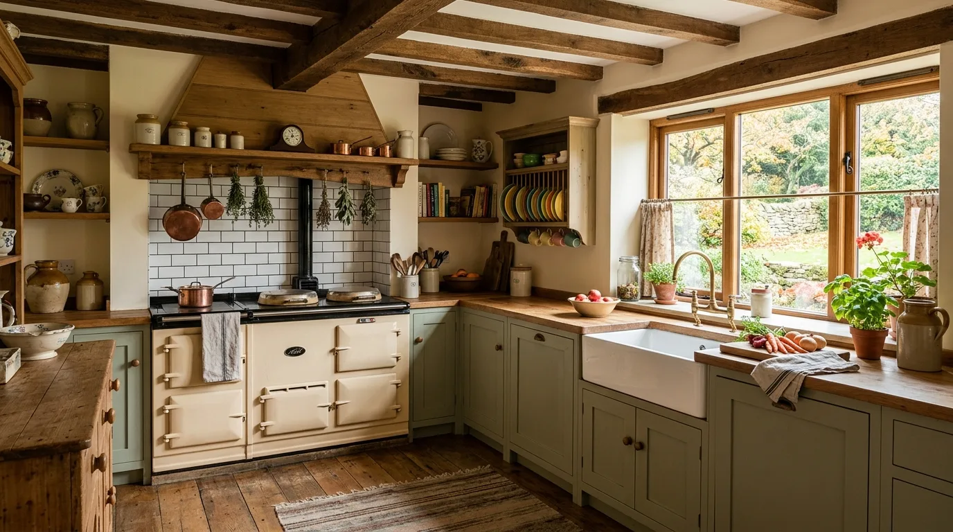 14 Charming Cottage Kitchen Ideas for a Cozy Country Cooking Space inspiration image 3
