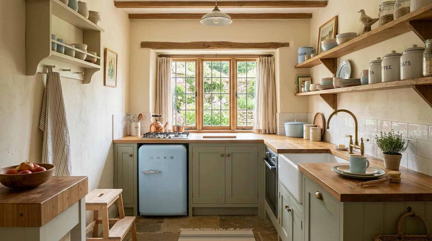 14 Charming Cottage Kitchen Ideas for a Cozy Country Cooking Space inspiration image 5