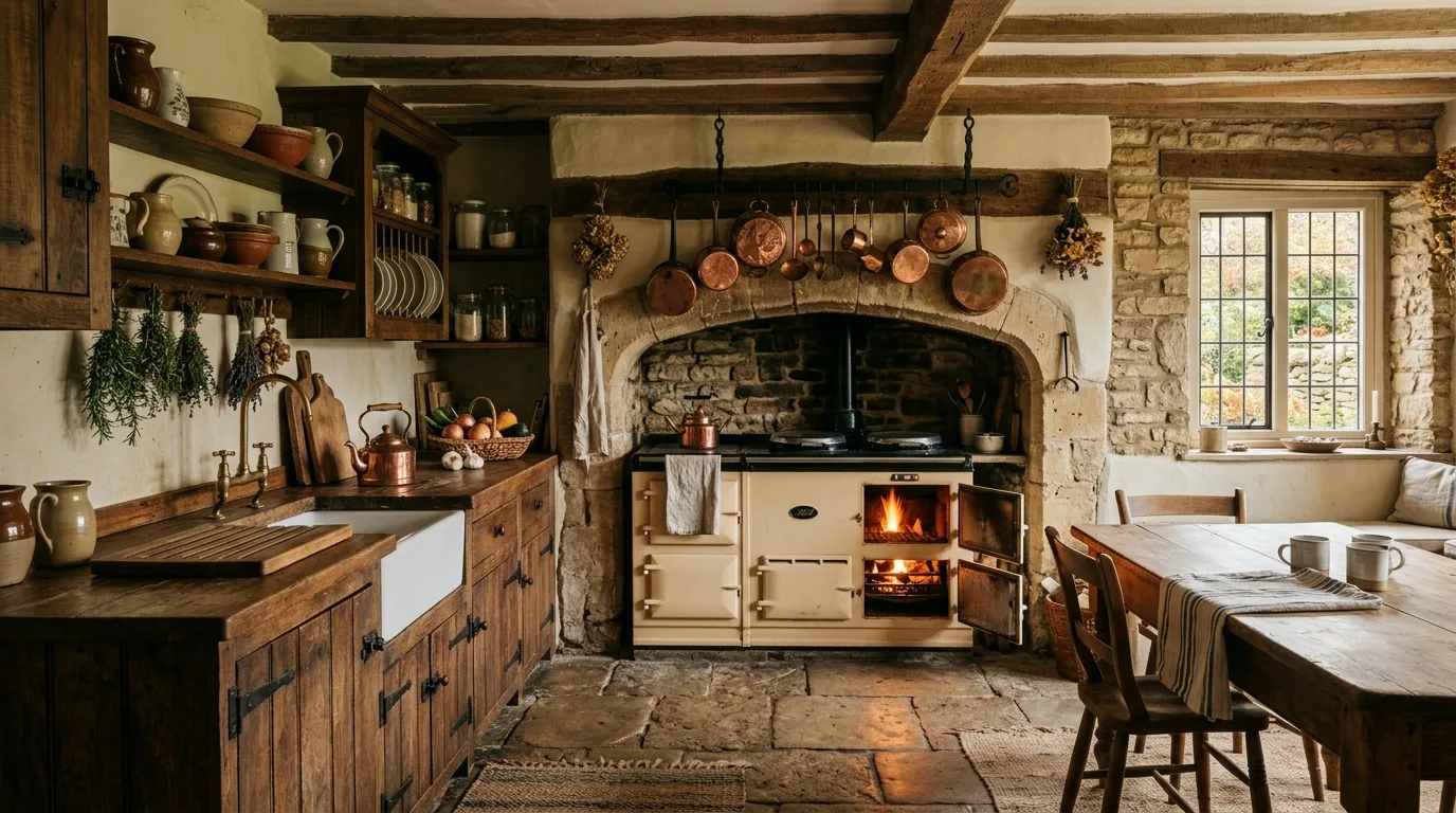 14 Charming Cottage Kitchen Ideas for a Cozy Country Cooking Space inspiration image 6