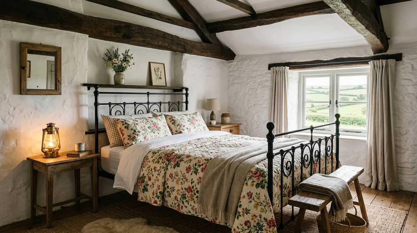 13 Charming Country Themed Bedroom Ideas for a Rustic Sleep Space inspiration image 2