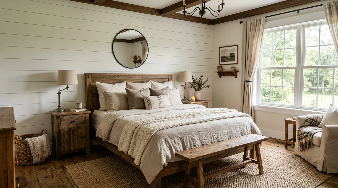 13 Charming Country Themed Bedroom Ideas for a Rustic Sleep Space inspiration image 3