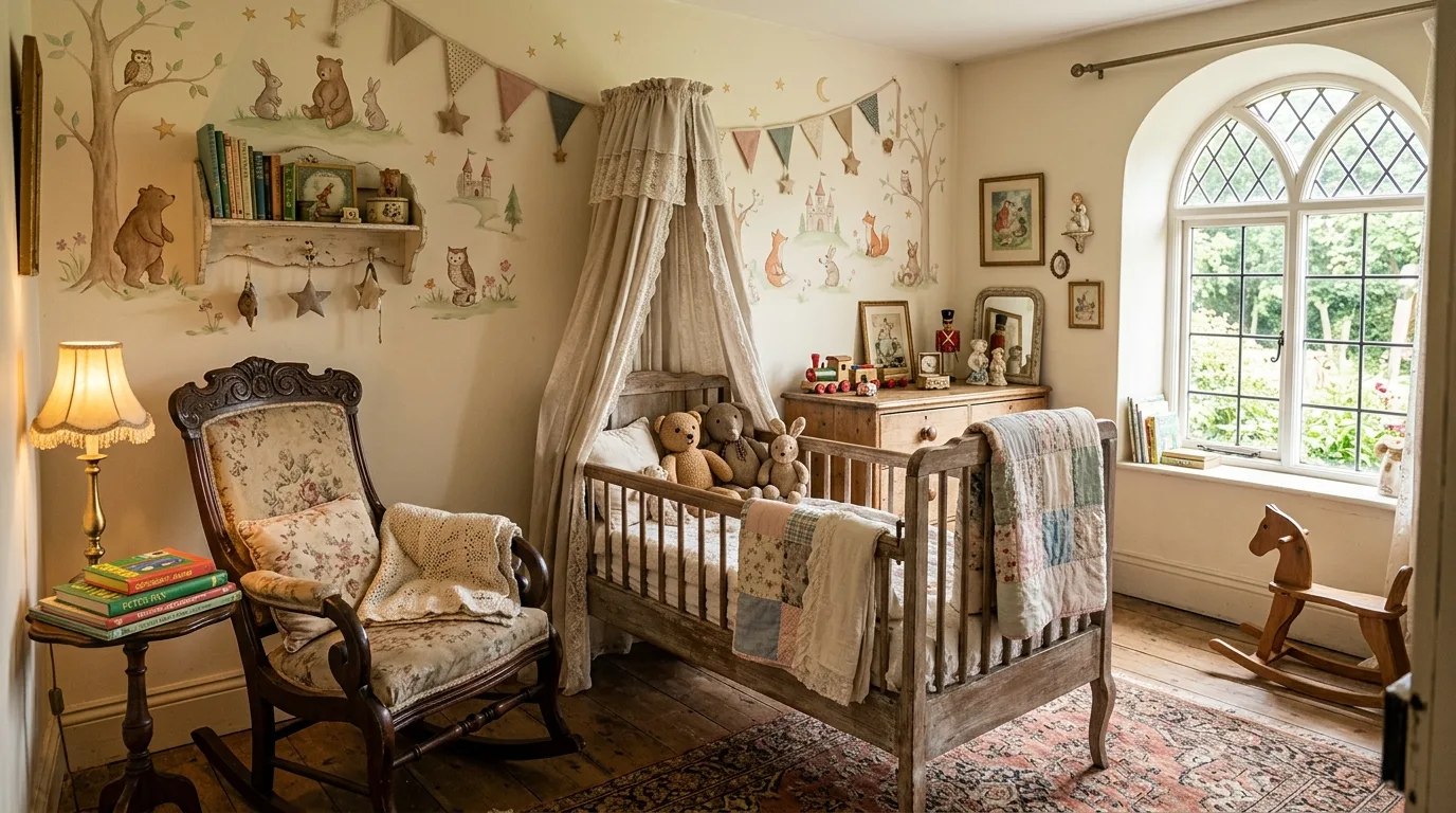 14 Charming Vintage Nursery Ideas for a Nostalgic and Sweet Baby Space inspiration image 14