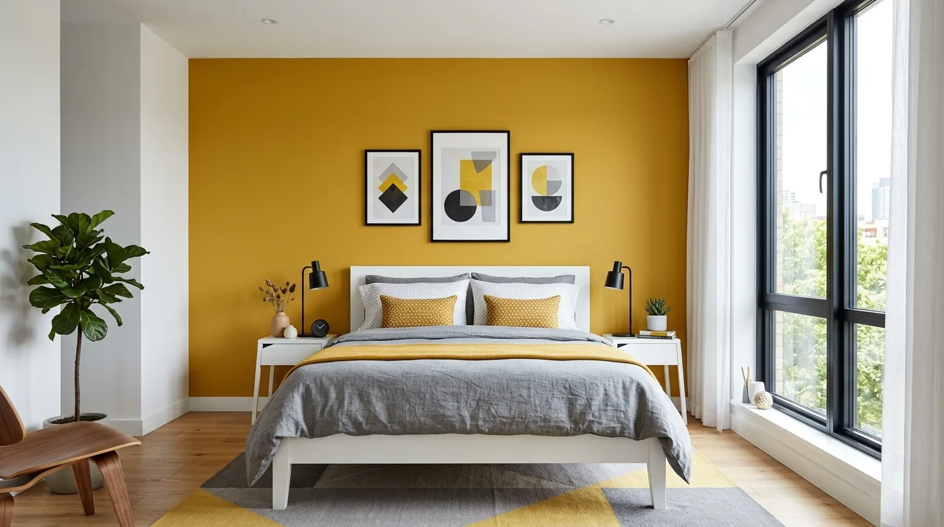 13 Cheerful Yellow Bedroom Ideas for a Sunny and Bright Sleep Space inspiration image 2