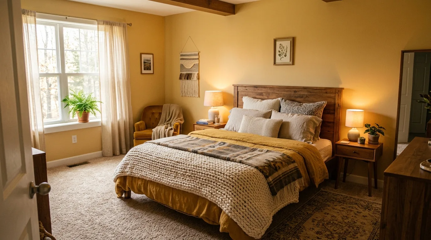 13 Cheerful Yellow Bedroom Ideas for a Sunny and Bright Sleep Space inspiration image 4
