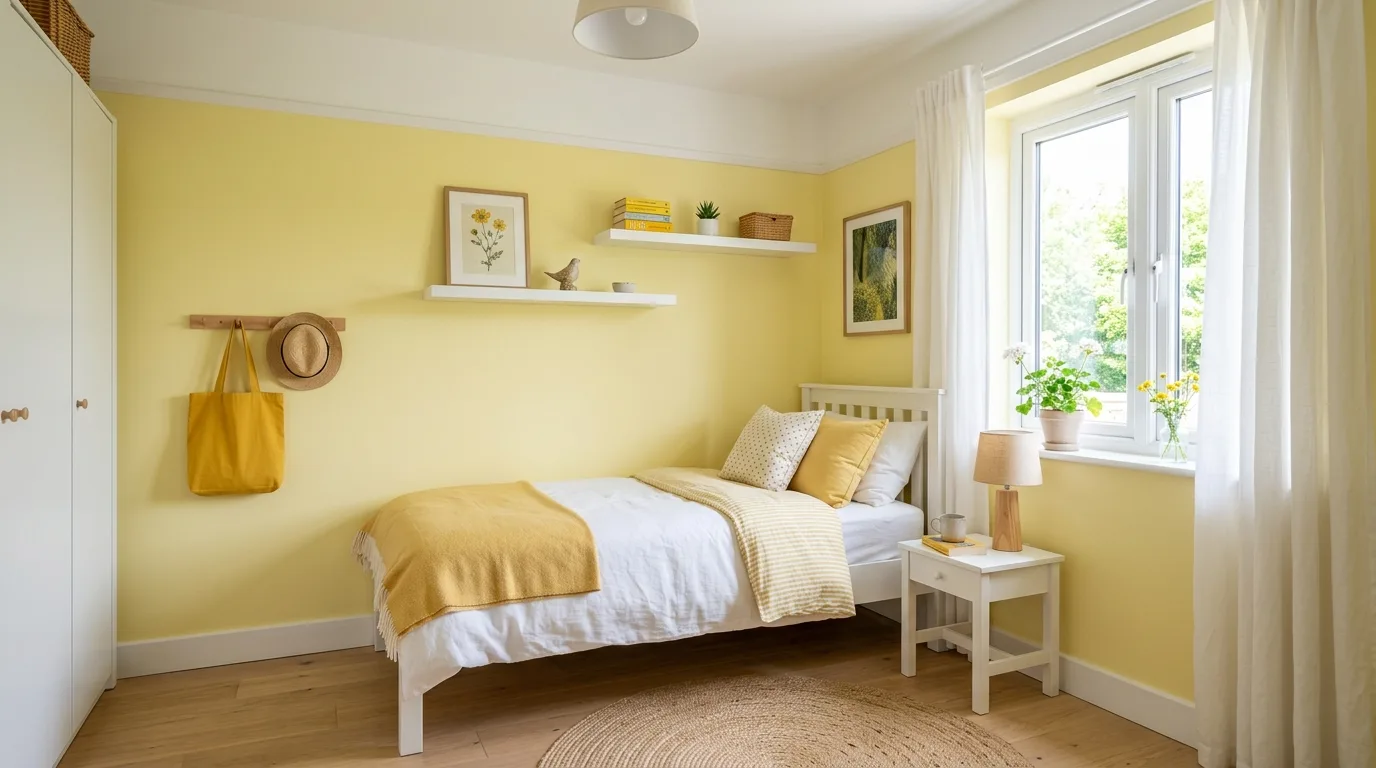 13 Cheerful Yellow Bedroom Ideas for a Sunny and Bright Sleep Space inspiration image 6