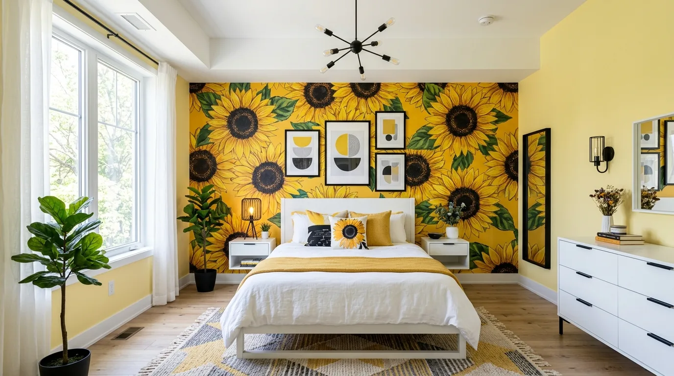 13 Cheerful Yellow Bedroom Ideas for a Sunny and Bright Sleep Space inspiration image 9