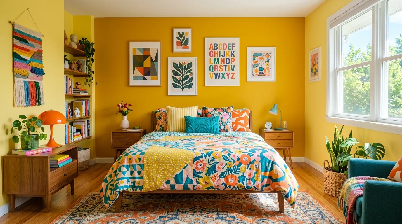 13 Cheerful Yellow Bedroom Ideas for a Sunny and Bright Sleep Space inspiration image 13